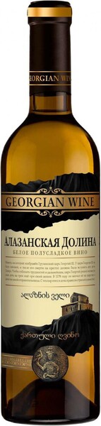 Вино столовое Алазанская долина белое полусладкое, 12 %, 0.75л