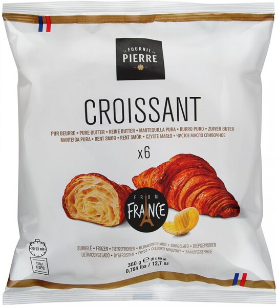 Круассан замороженный Bridor Le Fournil de Pierre, 6 шт по 60 г