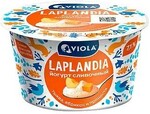 Йогурт Сливочный Viola Laplandia с тыквой, абрикосом и пряностями.мдж 7,1%, 180 гр., ПЭТ