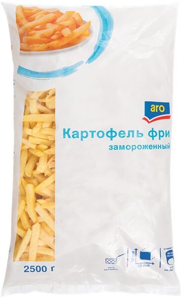 Картофель фри ARO 10 х 10 мм, 2,5 кг