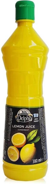 Сок Delphi лимонный концентрированный, 380 мл., стекло