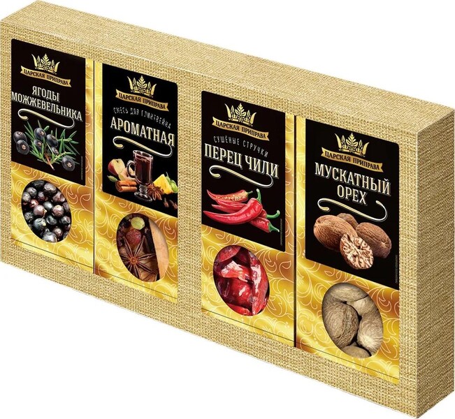 Набор Царская приправа подарочный гурман, 146 гр., картон