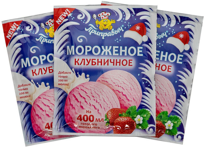 Мороженое Клубничное 1/20 70г