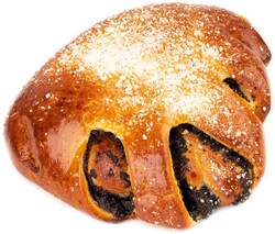 Сдоба АШАН Медвежья лапа с маком, 120 г