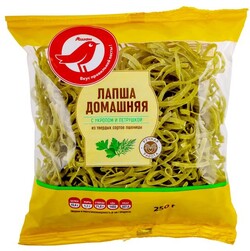 Лапша АШАН Красная птица домашняя с укропом и петрушкой, 250 г