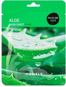 Маска тканевая для лица CONSLY с экстрактом алоэ, 25 мл