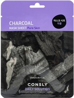 Маска тканевая для лица CONSLY с древесным углём, 25 мл