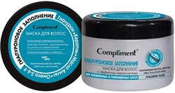 Маска для волос Compliment с эффектом керапластики Hyaluron Filler Гиалуроновое заполнение, 500 мл