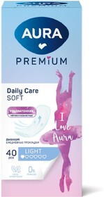 Прокладки женские ежедневные Aura Premium, 40 шт