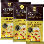 Белый шоколад с миндалём O'Zera White & Extra Almond, 90 гр.