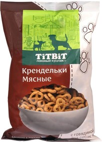 Лакомство для собак TITBIT крендельки мясные, 500 г