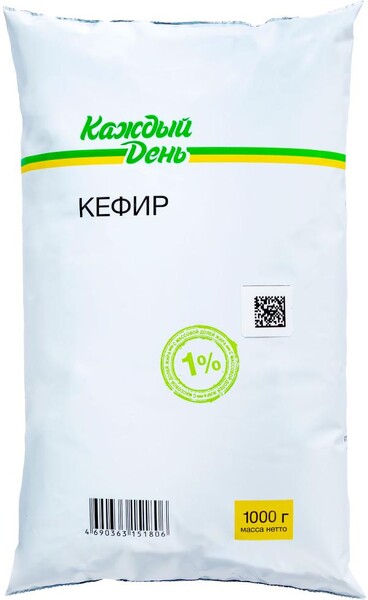 Кефир «Каждый день» 1%, 1 кг