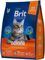 Корм сухой для кошек Brit Indoor, 2 кг