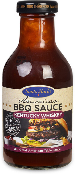 Соус Santa Maria BBQ Кентукки виски для шашлыка и гриля 470г стекло Швеция