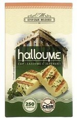 Сыр для жарки Халлуме с зеленью Егорлык молоко 250 гр., картон
