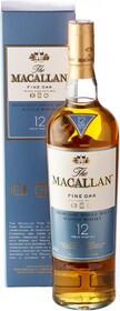 Виски шотландский односолодовый 12 лет Macallan Fine 40 %, 50 мл., стекло