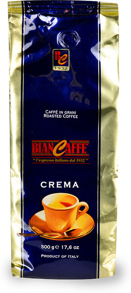 Кофе в зернах Espresso Crema, Biancaffe, 500 г, Италия