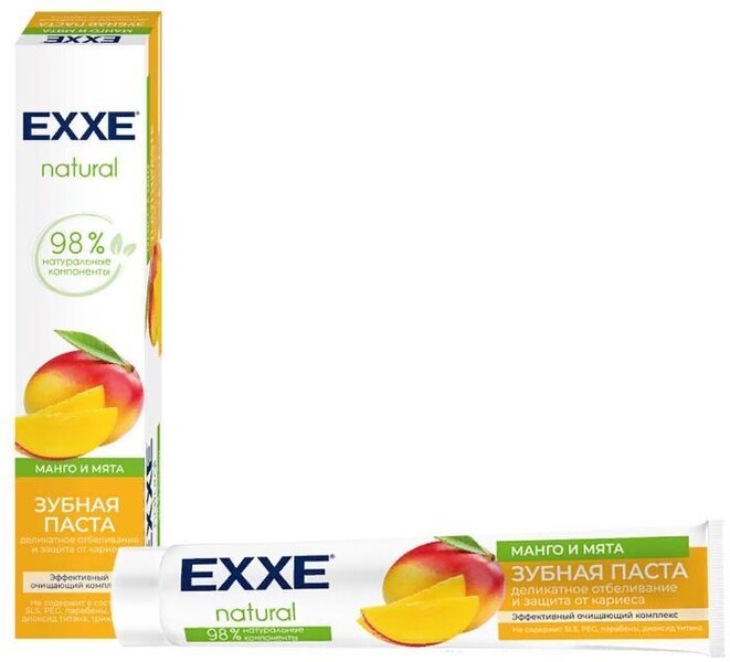 Зубная паста Exxe natural Манго и мята, 75 мл