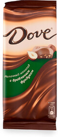 Шоколад Dove молочный фундук 90г