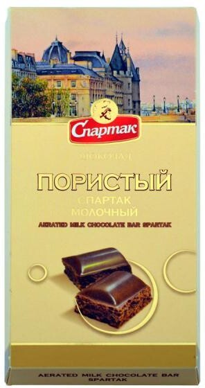 Шоколад Молочный пористый 