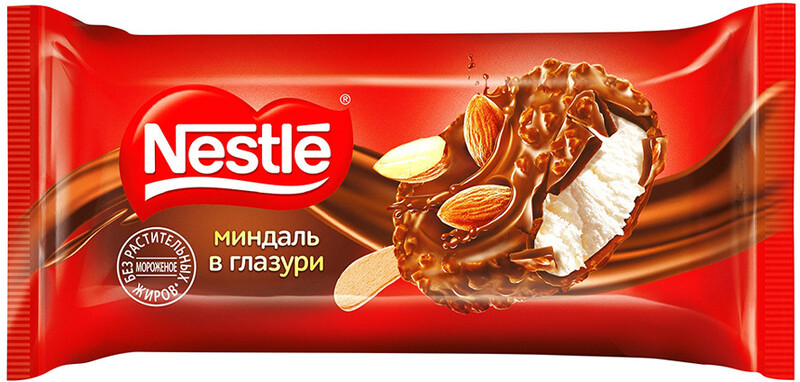 Мороженое эскимо Nestle с миндалем, 59 г