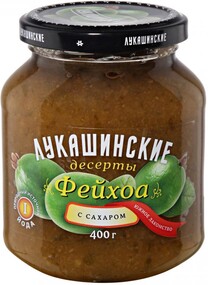 Фейхоа Лукашинские с сахаром 0,4кг