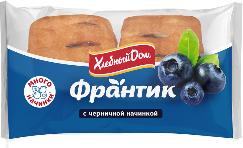 Изделие слоеное Хлебный Дом Франтик Черника 50гх2шт