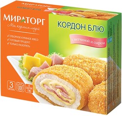 Кордон блю МИРАТОРГ с ветчиной и сыром, 405г X 1 штука