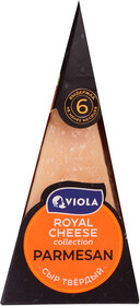 Сыр твёрдый Royal cheese collection Parmesan м.д.ж. в с.в. 40 % фасованный Viola 200г, Россия