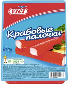 Крабовые палочки VICI, 1кг X 1 штука