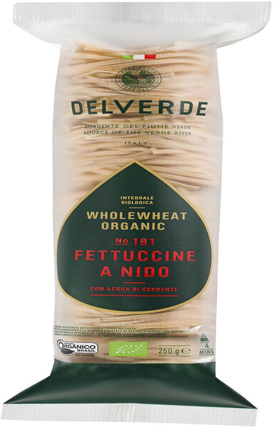 Макаронные изделия Delverde Fettuccine №181 с отрубями БИО, 250 г