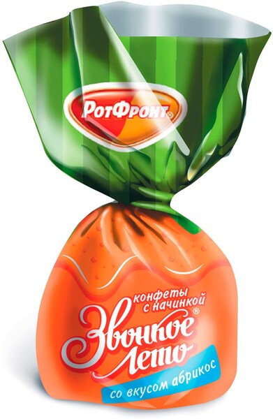 Конфеты Звонкое лето со вкусом абрикоса, Рот Фронт