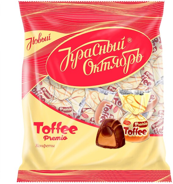 Конфеты Toffee Premio, Красный Октябрь, 250 гр.