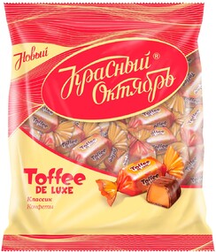 Конфеты TOFFEE DE LUXE классик, Красный Октябрь, 250 гр.