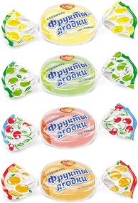 Леденцовая карамель Фрукты-ягодки микс, Рот Фронт