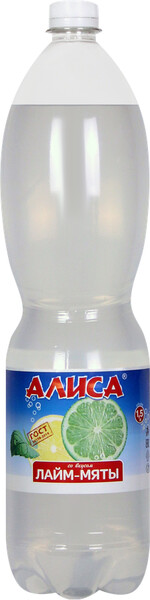 Напиток Алиса лайм-мята газированный 1.5л