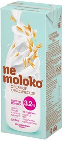 Напиток овсяный Немолоко классическое 3,2% 200мл