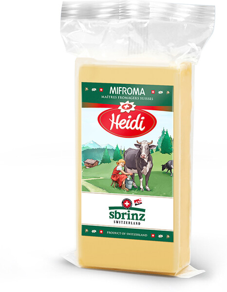 Сыр твердый Heidi Sbrinz 47% 200 г бзмж