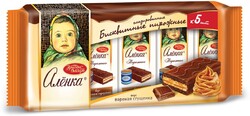 Бисквитные пирожные Аленка вкус вареная сгущенка, 200 г
