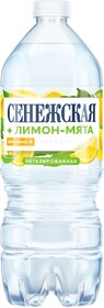Вода питьевая «Сенежская» лимон- мята негазированная, 1 л