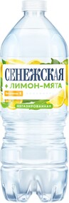Вода питьевая «Сенежская» лимон- мята негазированная, 1 л