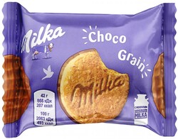 Печенье Milka с овсяными хлопьями в молочном шоколаде 24 штуки по 42 г