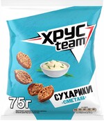 Сухарики ржано-пшеничные ХРУСTEAM Сметана, 75г Россия, 75 г