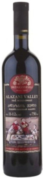 Вино Patardzeuli Алазанская Долина красное полусладкое 11-12%, 750мл