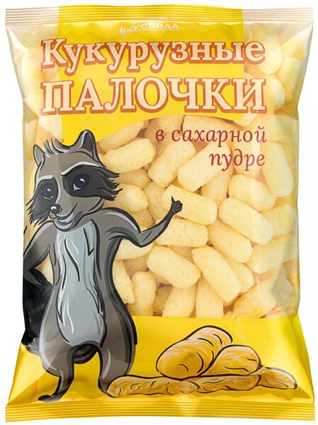 Палочки ВкусВилл кукурузные в сахарной пудре 120 г