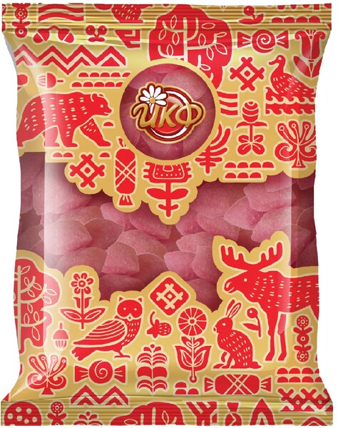 Карамель Желейная со вкусом барбарисового йогурта, Йошкар-Олинская кондитерская фабрика, 250 гр.