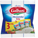 Сыр Моцарелла GALBANI Tris, 375г X 1 упаковка