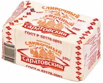 Маргарин САРАТОВСКИЙ 60%, 250г X 1 штука