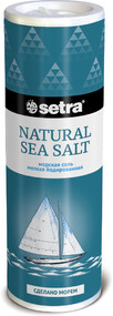 Соль пищевая Setra морская мелкая йодированная 250г