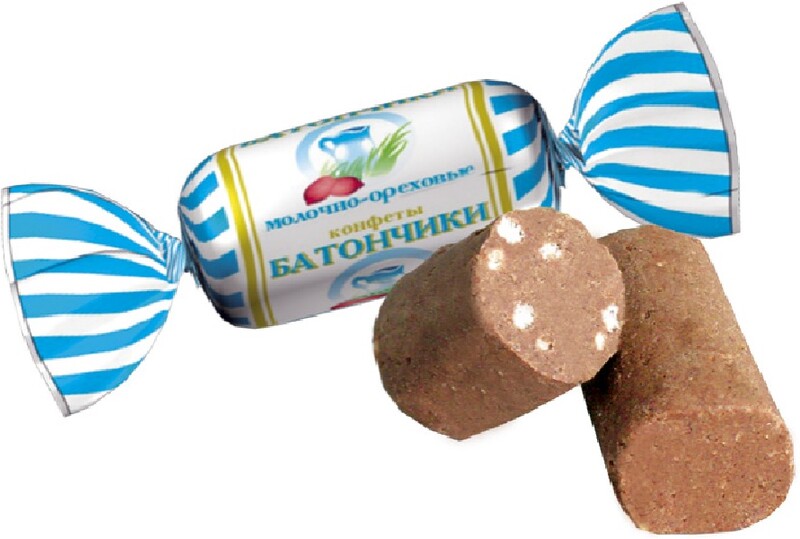 Конфеты Батончики молочно-ореховые, Воронежская кондитерская фабрика